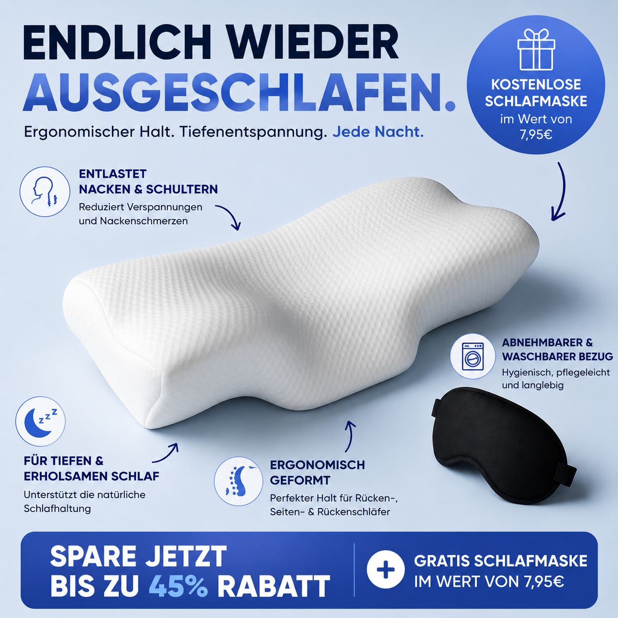 Entlastendes Nackenkissen